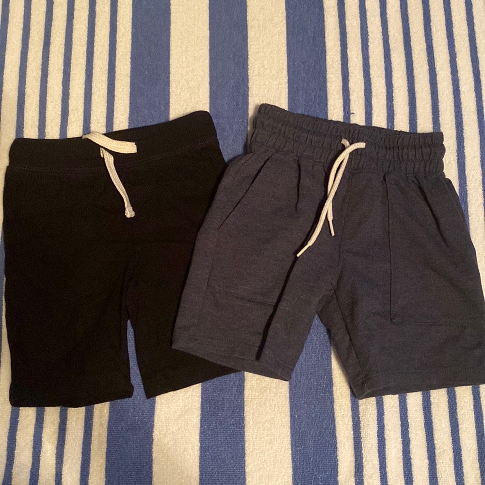 Bundle of 2 drawstring cotton pull on shorts